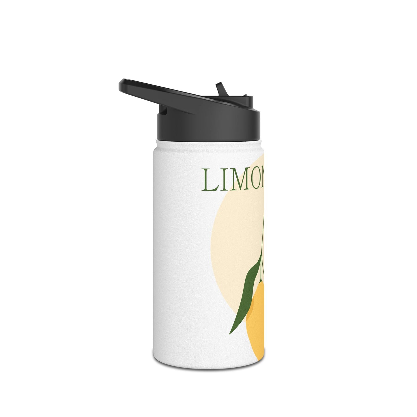Lemon Inspired Stainless Steel Water Bottle, Eco-Friendly Hydration Container, Gift for Nature Lovers, Summer Essentials, Travel Must-Have